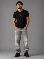 Calça Cinza Estonada