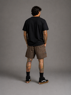 Short  Cargo Sarja Castanho