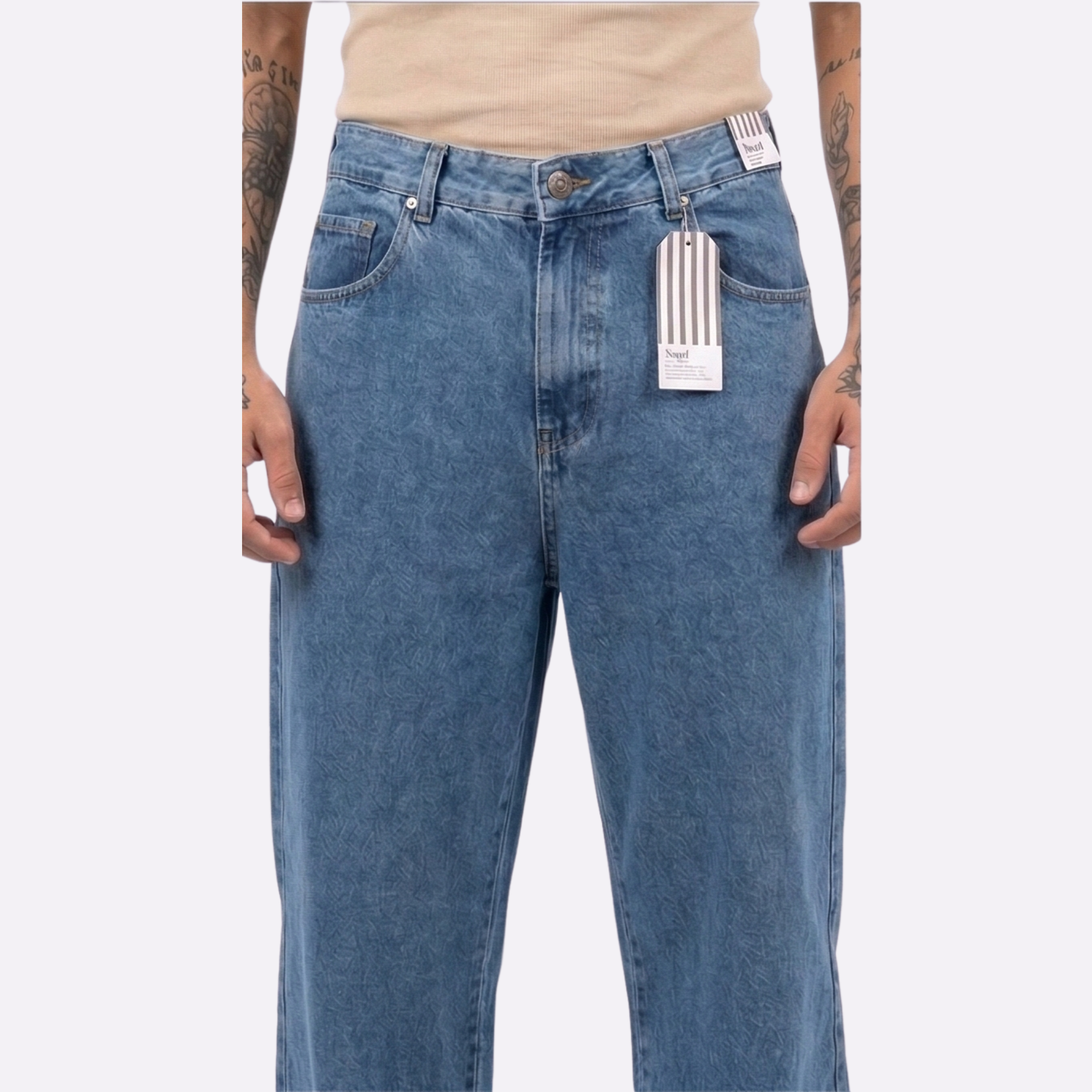 Calça Jeans Wide Leg JONVI