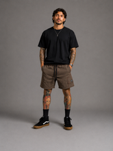 Short  Cargo Sarja Castanho
